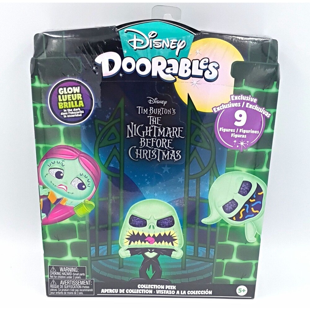 Disney Doorables Nightmare Before Christmas Collection Peek 9 Figures Glow Dark